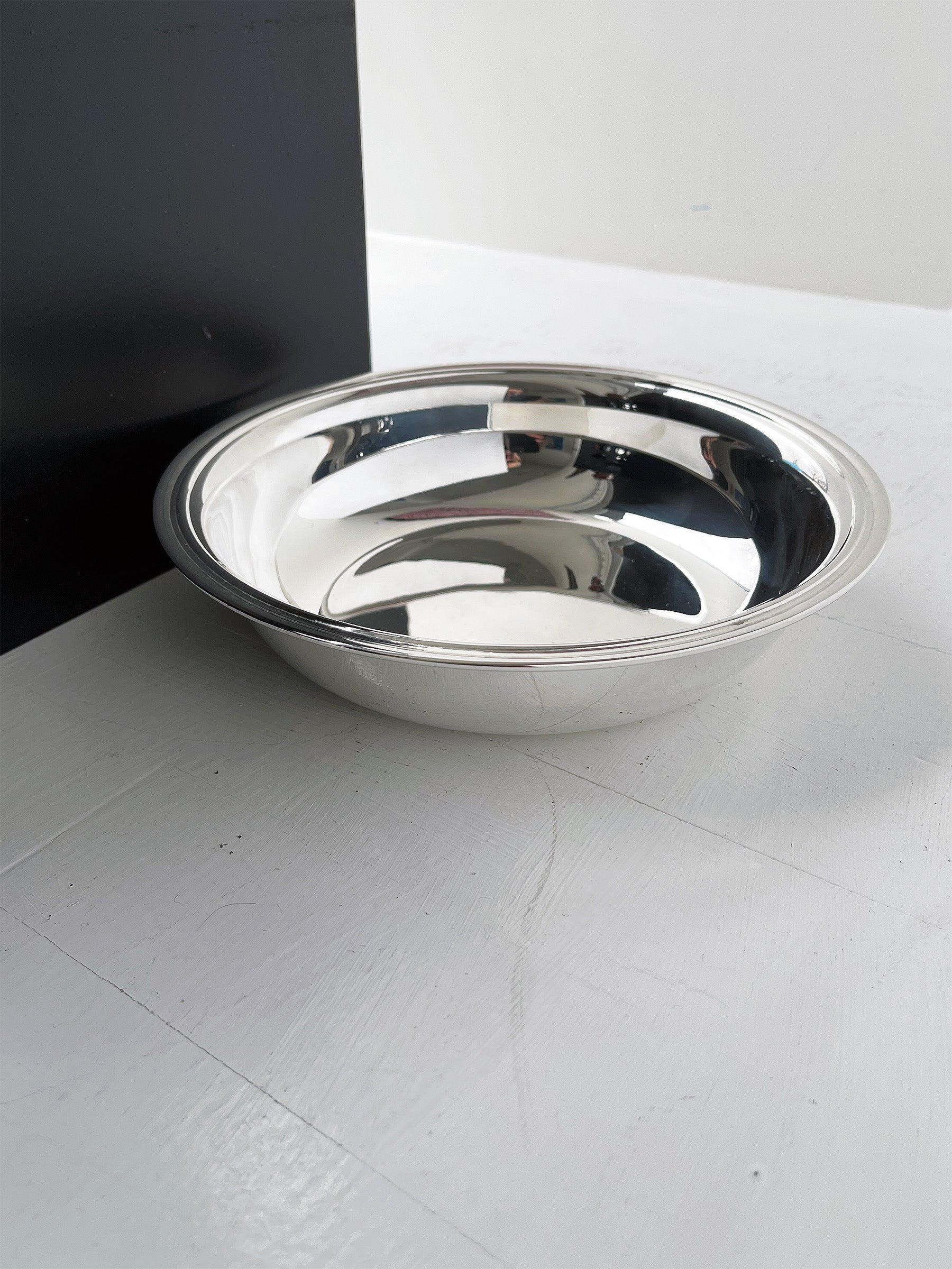 skål i sølvplet "Saturn"