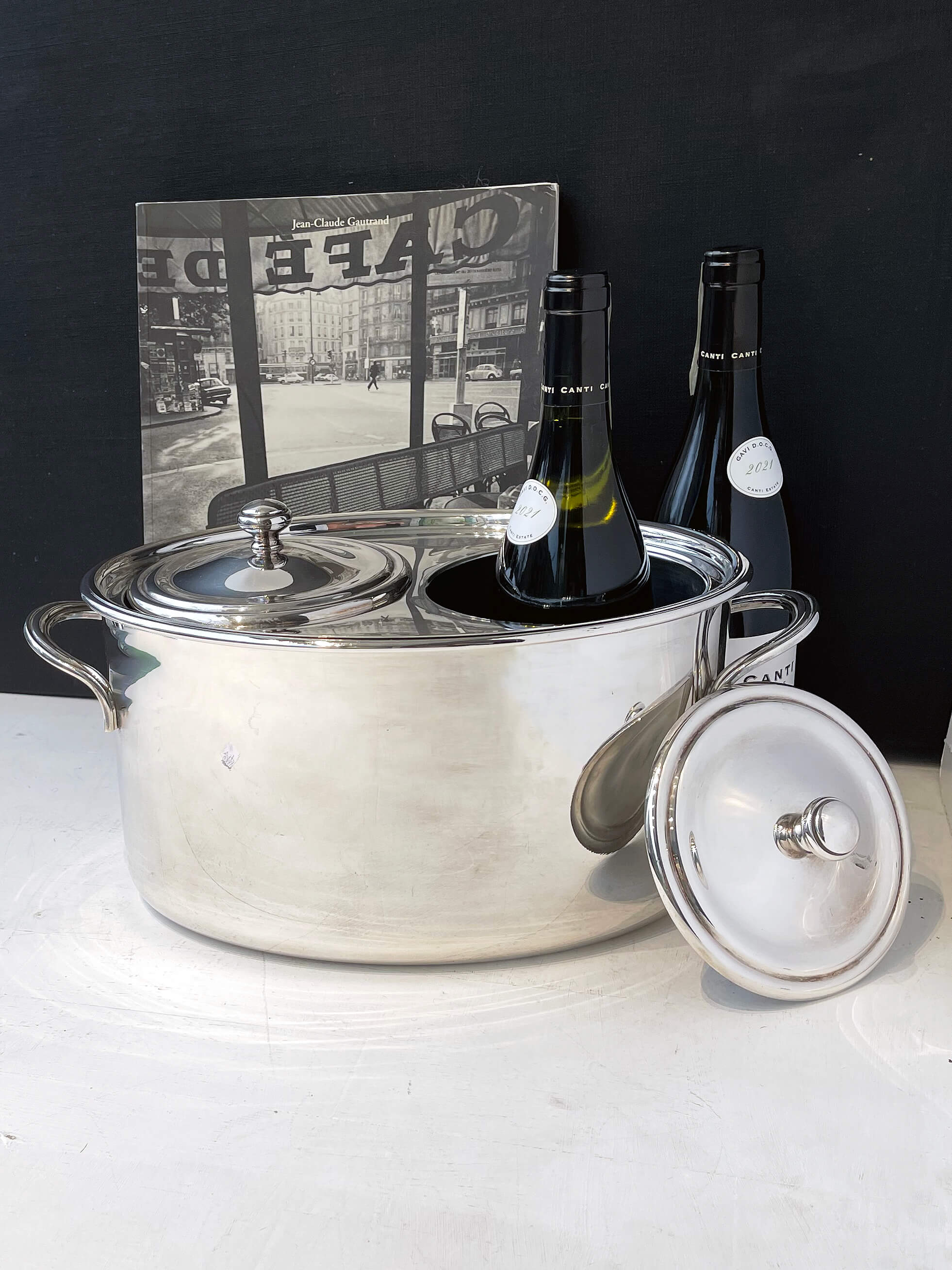 Vintage Vinkøler, sølvplet