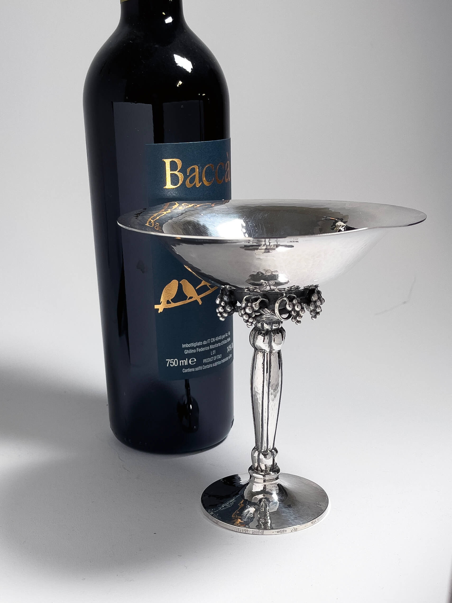 Drueskål i sølv "Alberta"