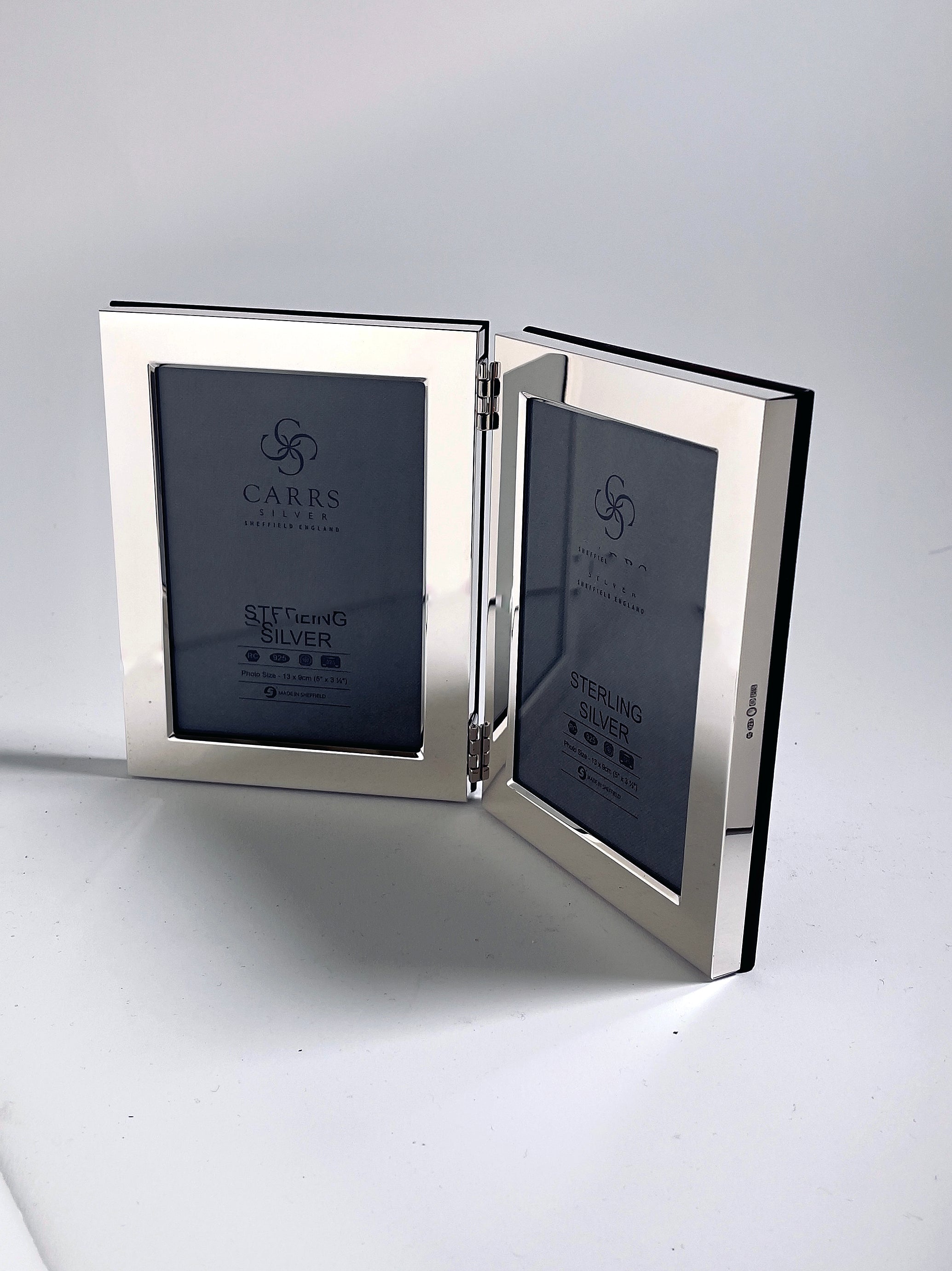 Dobbelt folderamme i sølv "Søgaard"