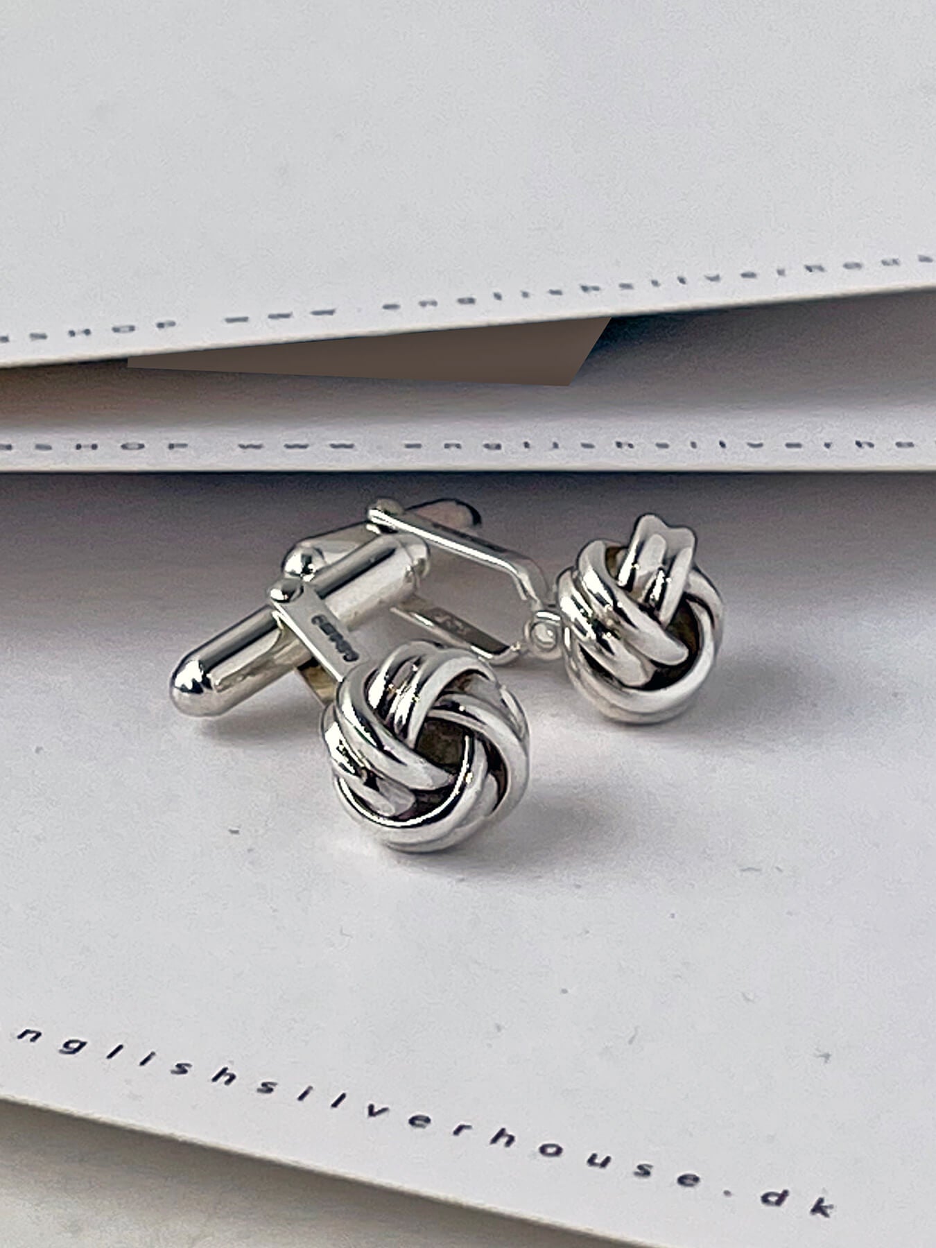 Manchetknapper i sølv "George"