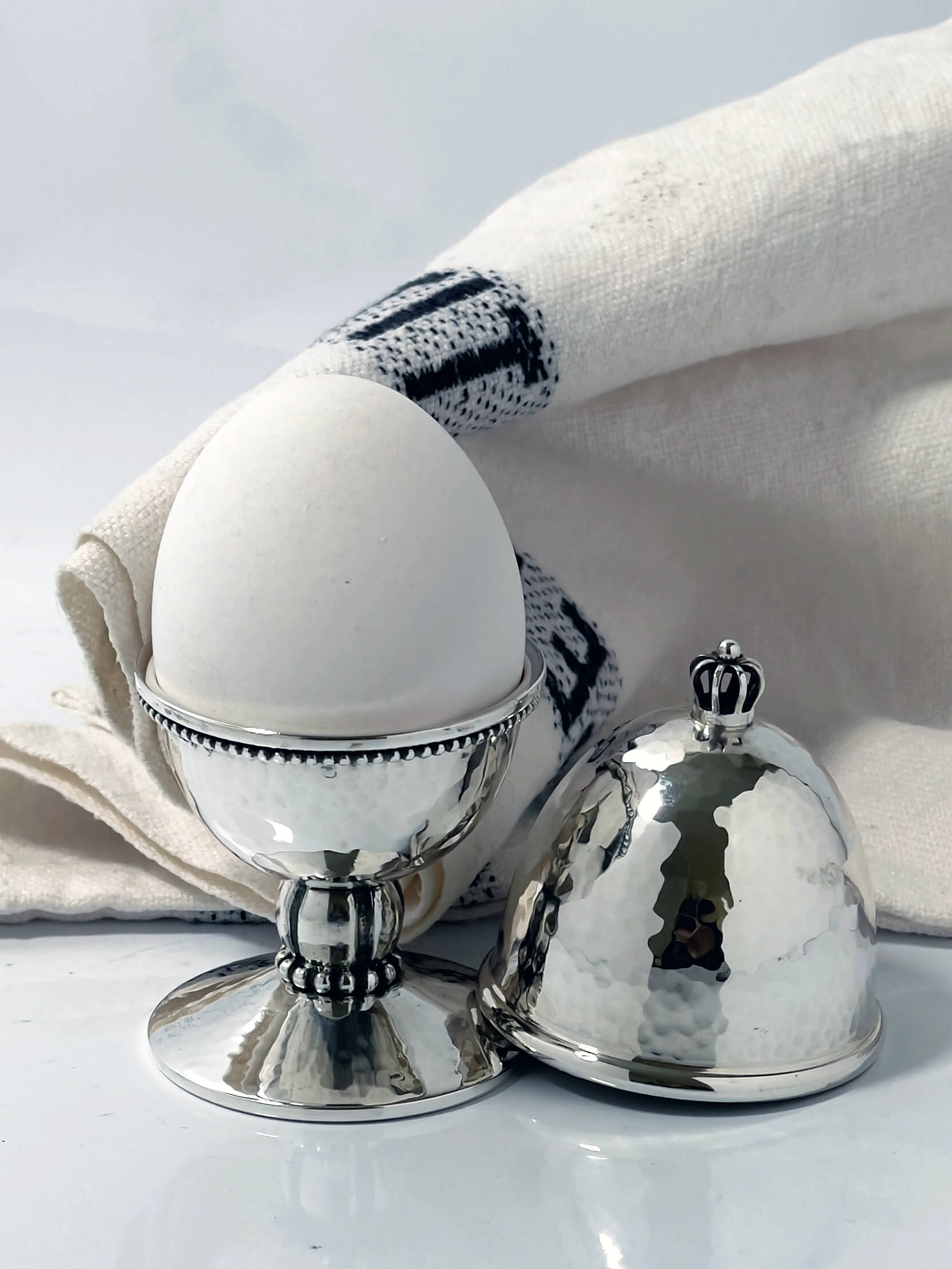 Æggebæger til kaviar i sølv Gammel Estrup