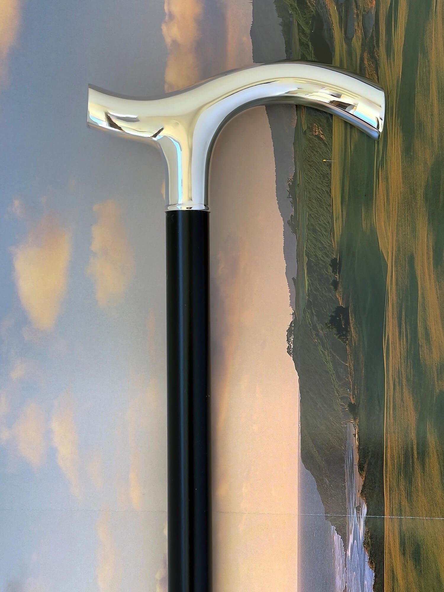 Krykkestok med sølvhåndtag "Hermann"