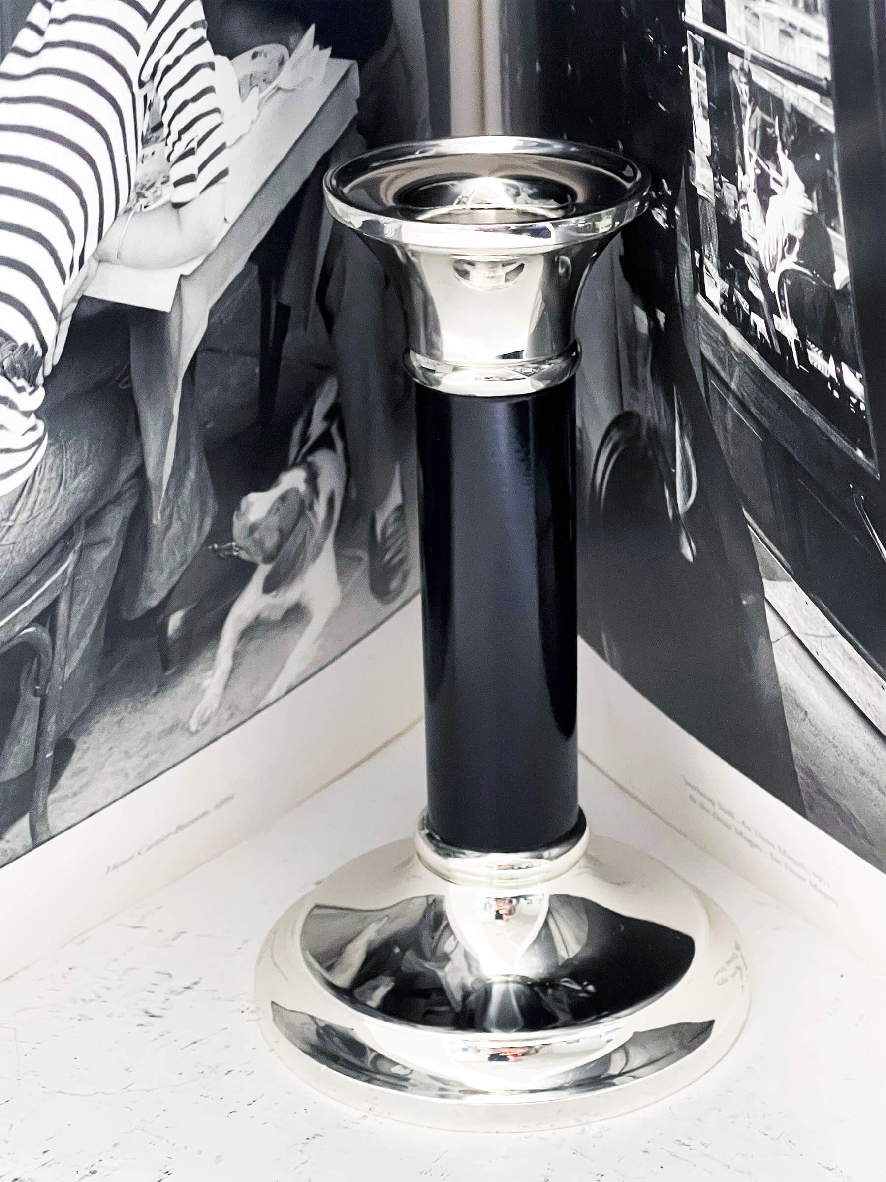 Lysestage i sølv plet "Verona"