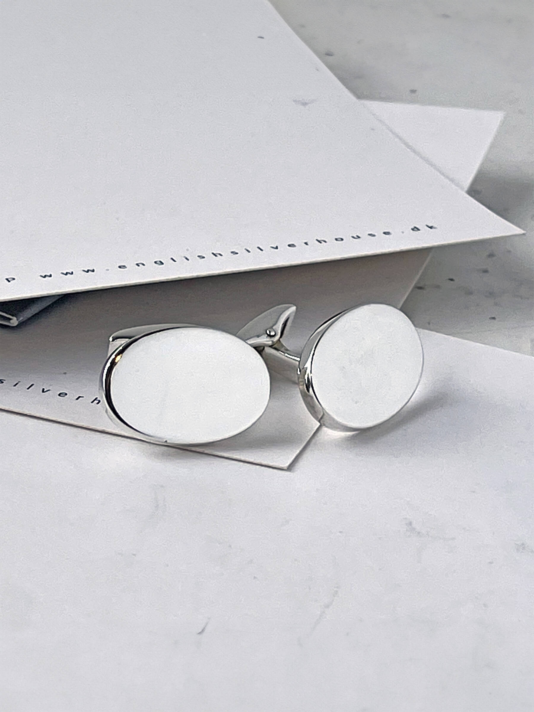 Manchetknapper i sølv "Andrew"