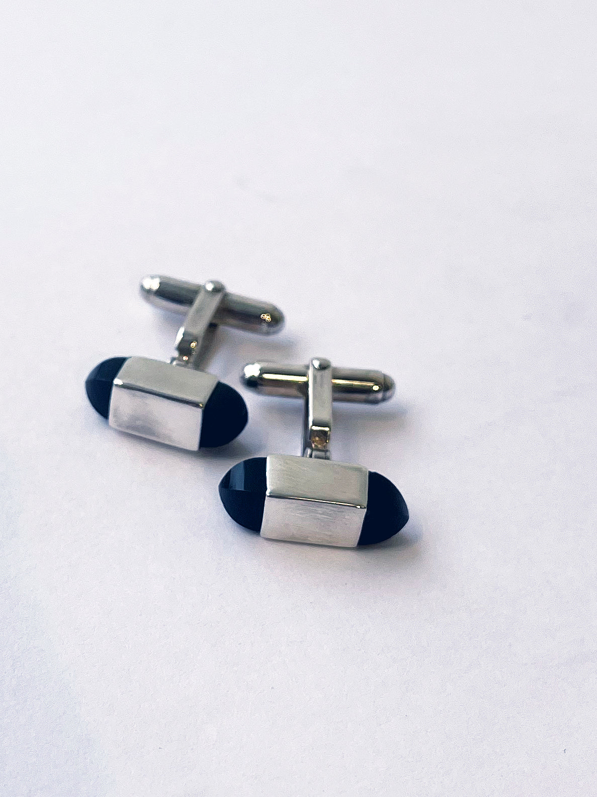 Manchetknapper i sølv "Napoli"