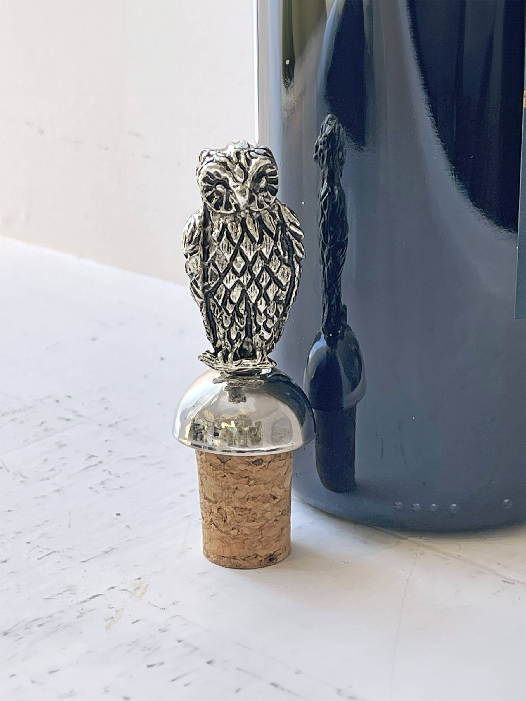 Prop i sølvplet "Ugle"