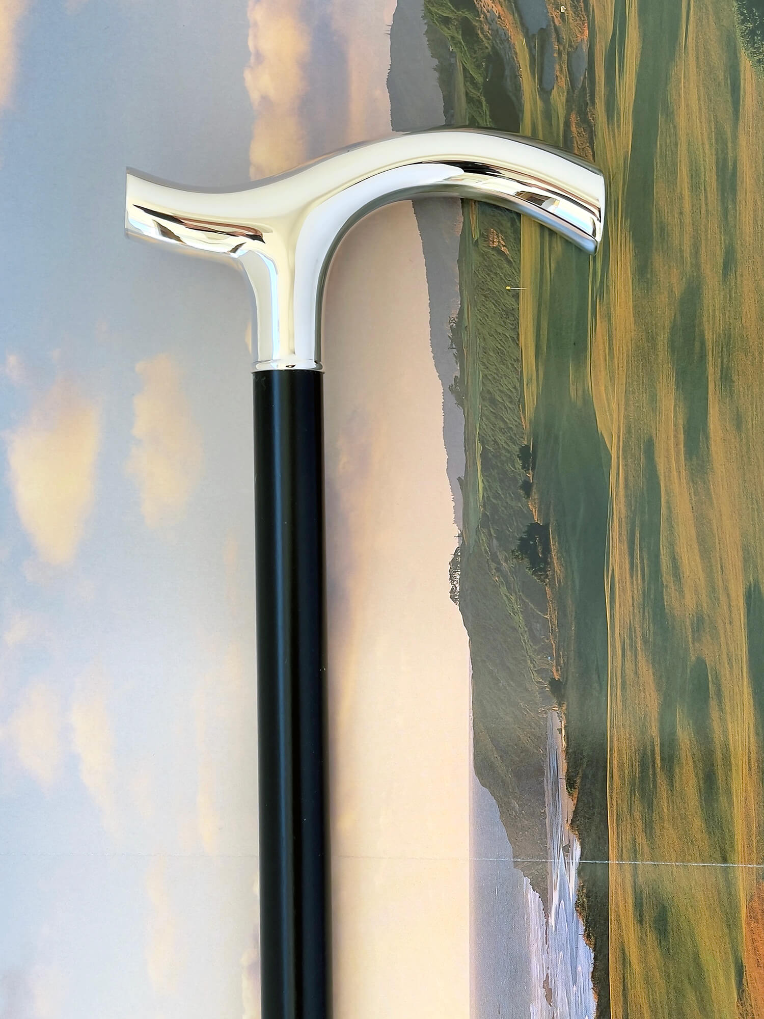Krykkestok med sølvhåndtag "Sophie"