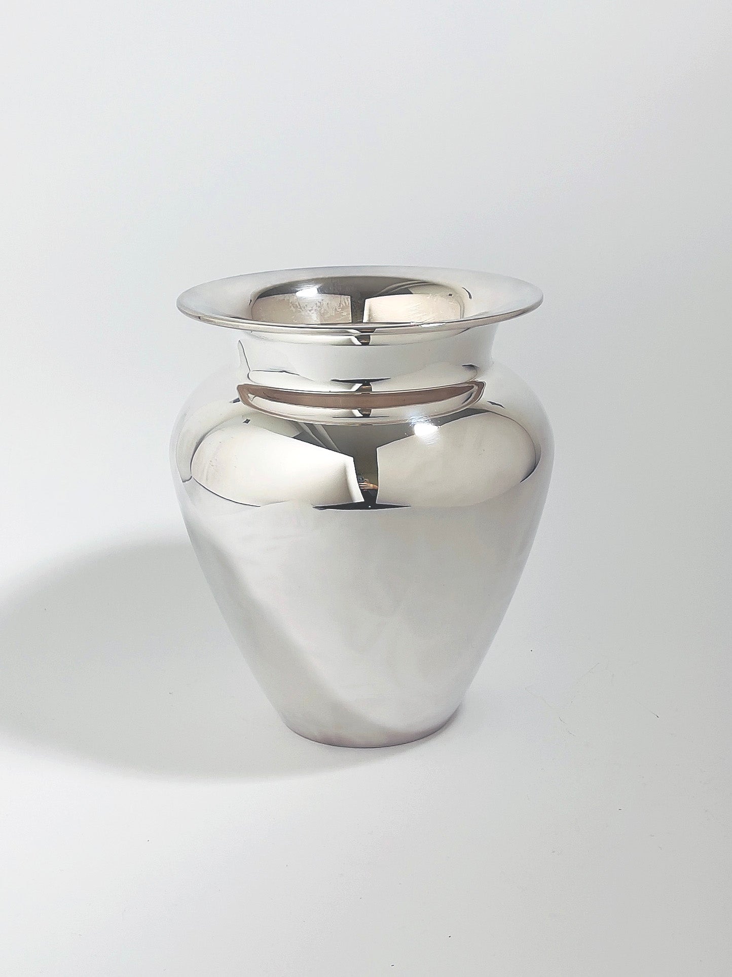 Vase i sølvplet "Gilleleje" Højde 21 cm