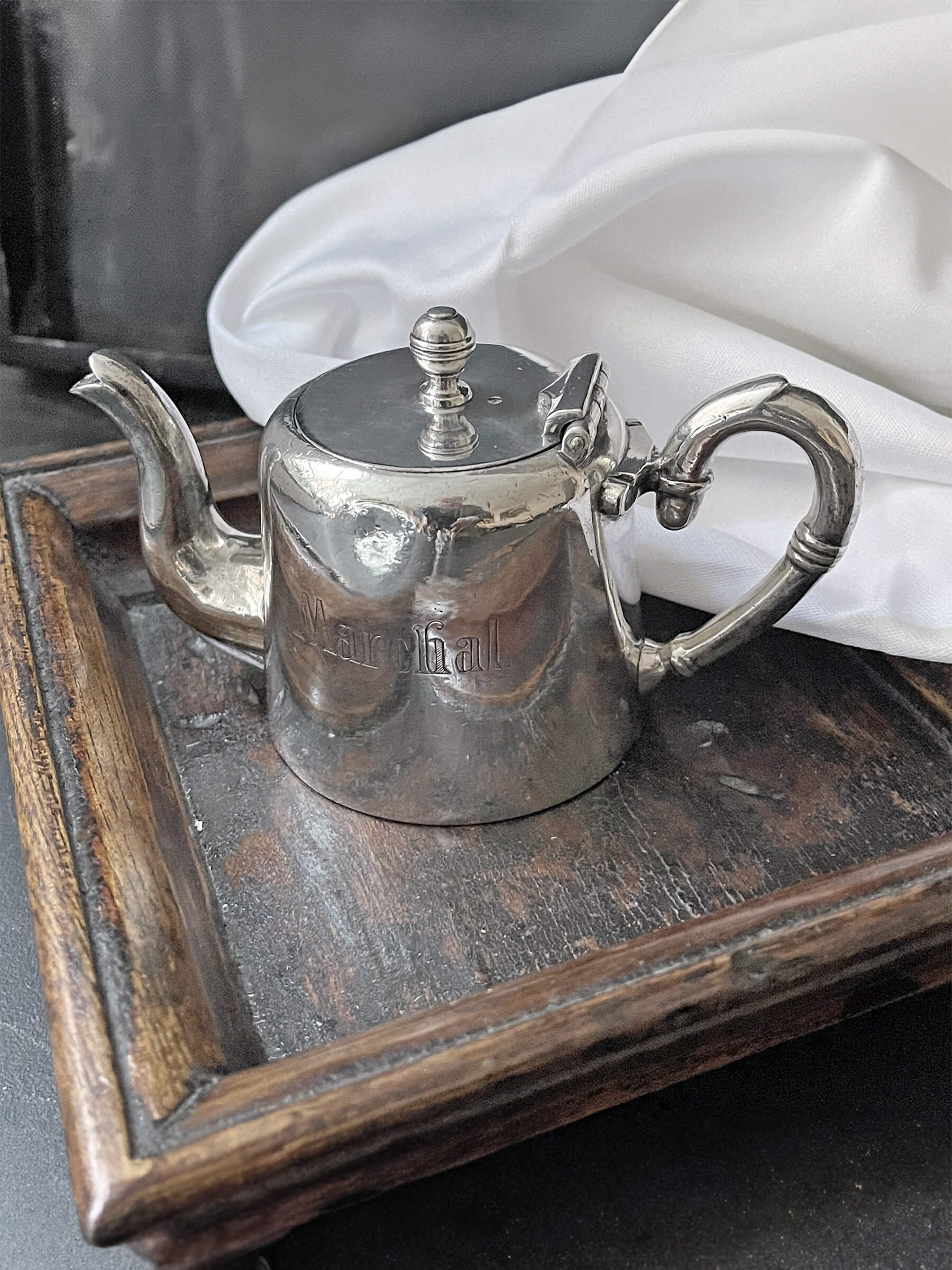 Vintage tepotte i sølvplet "Marchal"