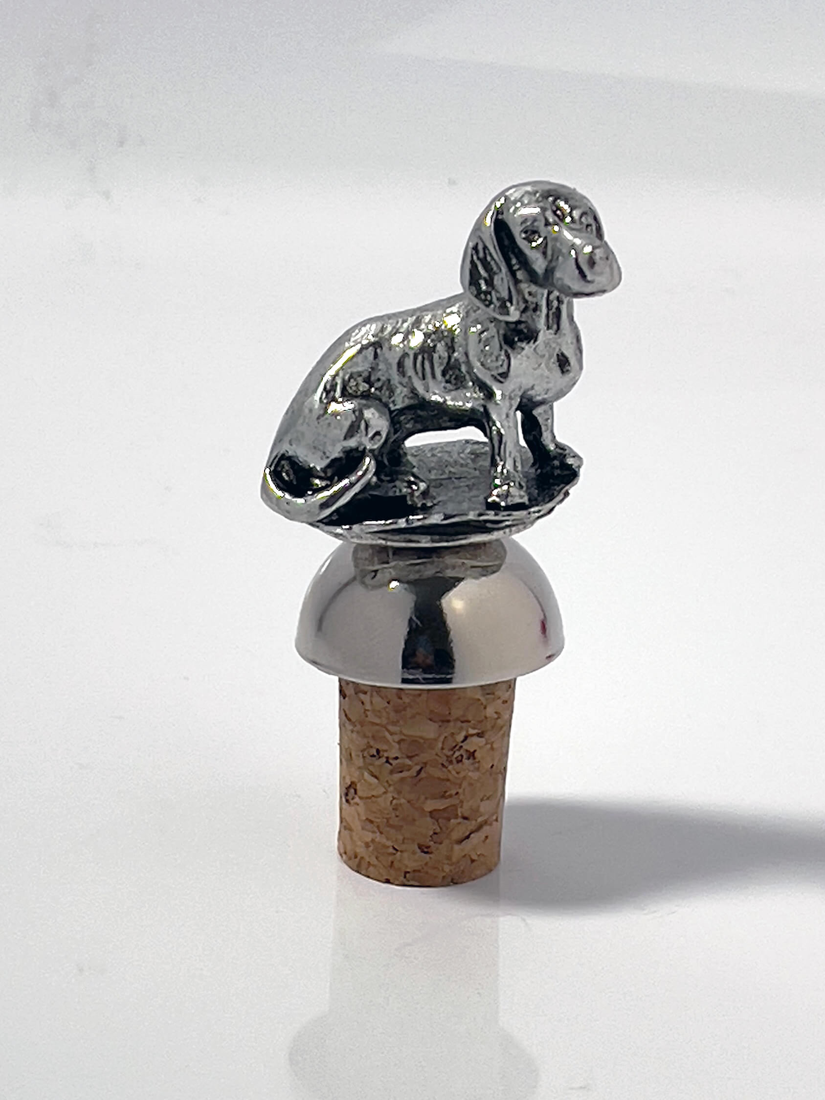 Prop i sølvplet "Glathåret gravhund"