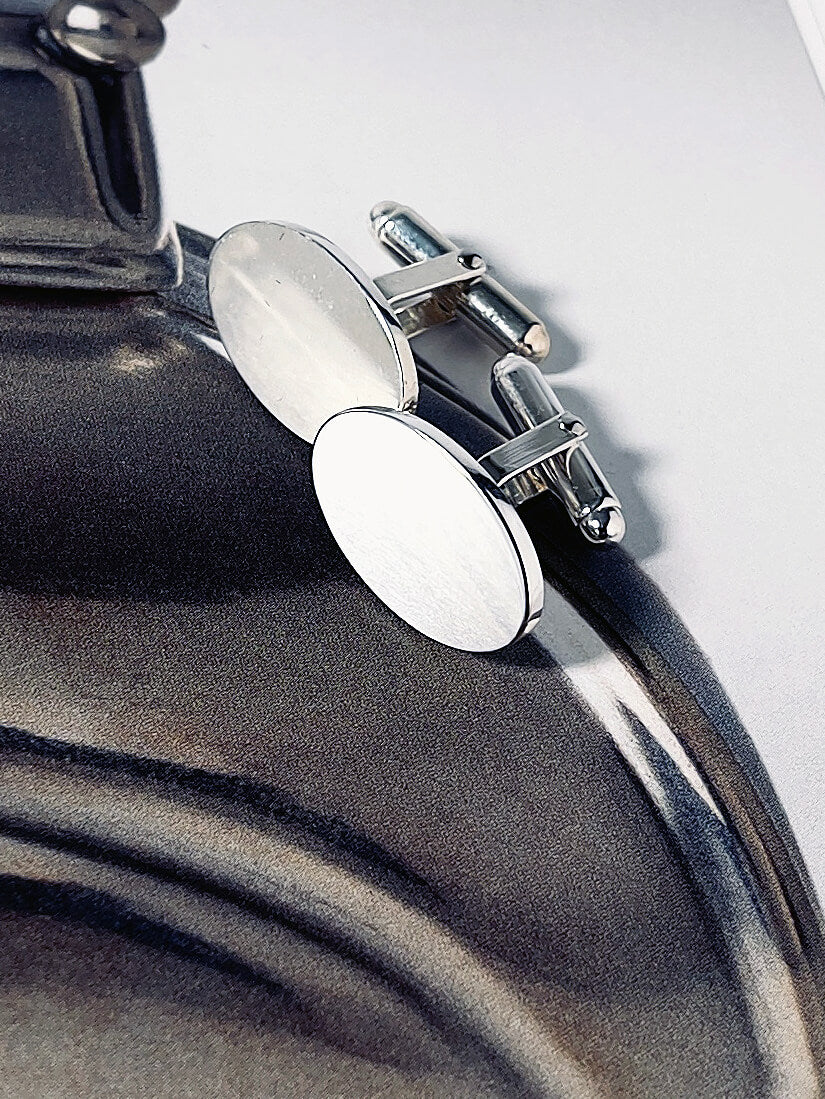 Manchetknapper i sølv "Logan"