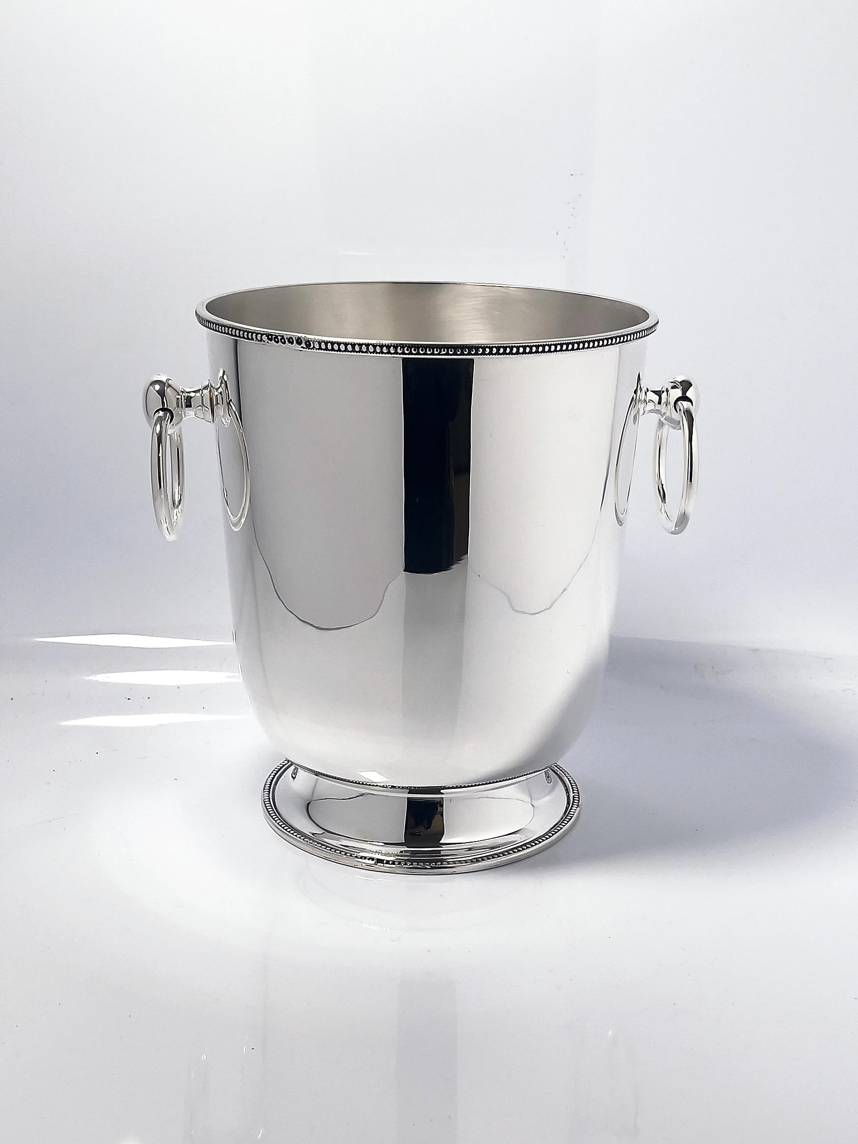 vinkøler i sølvplet "Perla"