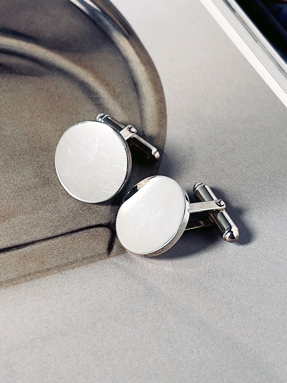 Manchetknapper i sølv "Richard"